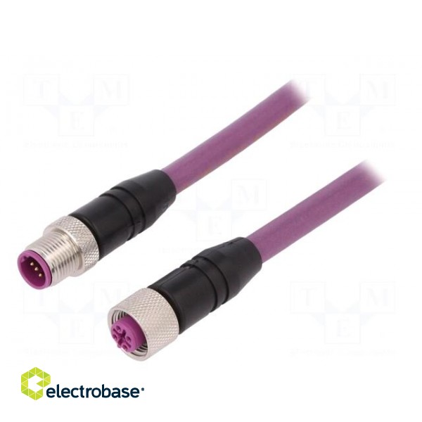 Connection lead | PIN: 5 | 3m | plug | 50VAC | 4A | -25÷80°C | IP67 | 60VDC