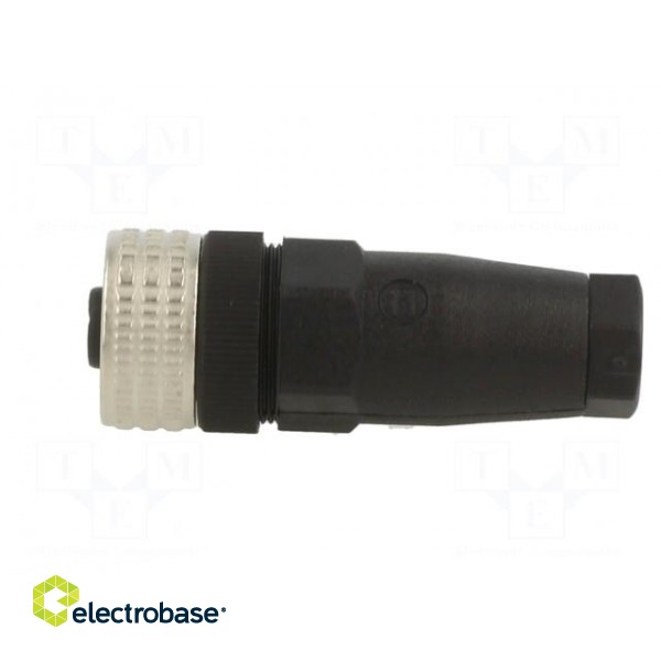 Connector | M12 | PIN: 4 | straight | plug | Connection: PG7 | 125VAC | 3A image 3