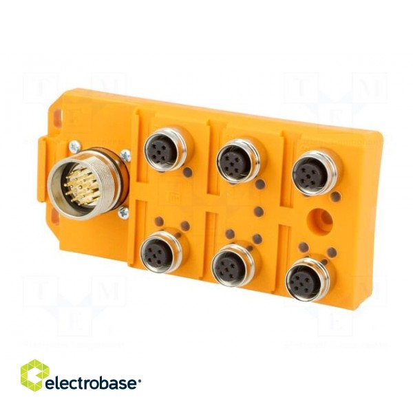 Distribution box | M12 | PIN: 5 | socket | 4A | with LED indicators image 3