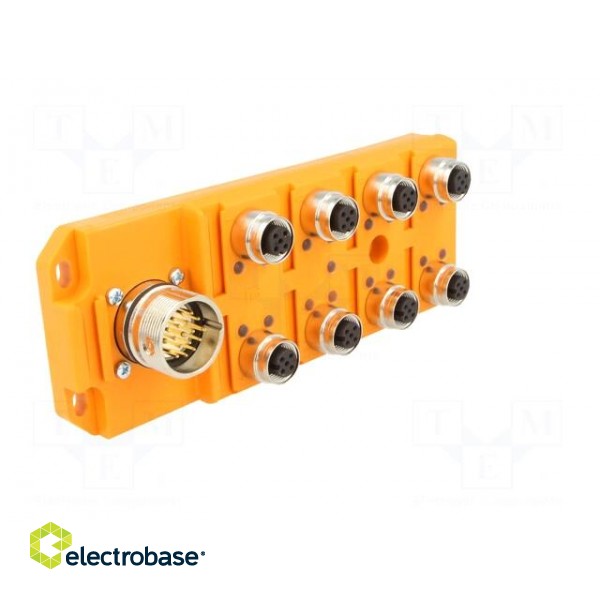 Distribution box | M12 | PIN: 5 | socket | 4A | -15÷80°C | IP67 | 60VDC image 2