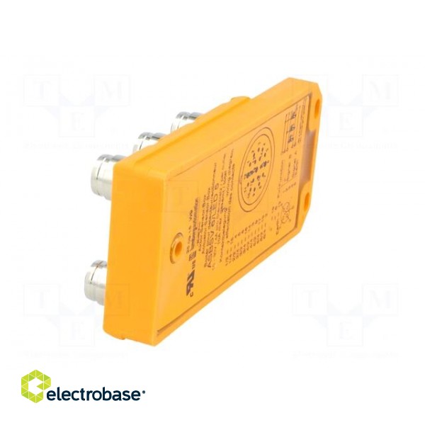 Distribution box | M12 | PIN: 5 | socket | 4A | with LED indicators фото 5