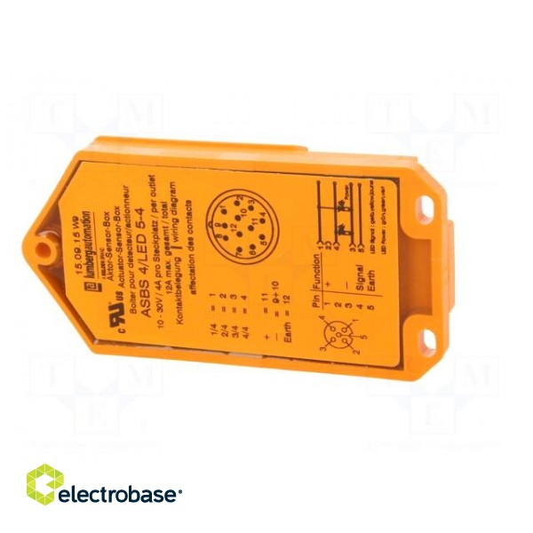 Distribution box | M12 | PIN: 5 | socket | 4A | with LED indicators image 7