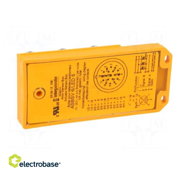 Distribution box | M12 | PIN: 5 | socket | 4A | with LED indicators фото 6