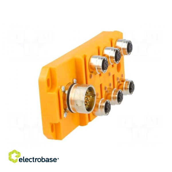 Distribution box | M12 | PIN: 5 | socket | 4A | with LED indicators фото 9