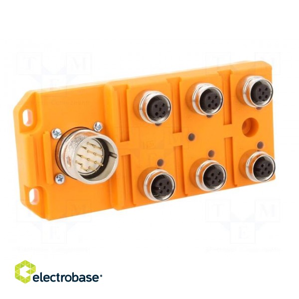 Distribution box | M12 | PIN: 5 | socket | 4A | with LED indicators image 2