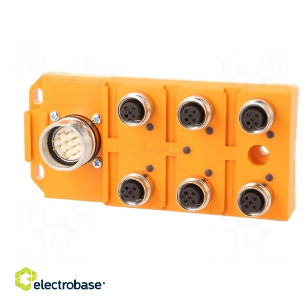 Distribution box | M12 | PIN: 5 | socket | 4A | with LED indicators image 3
