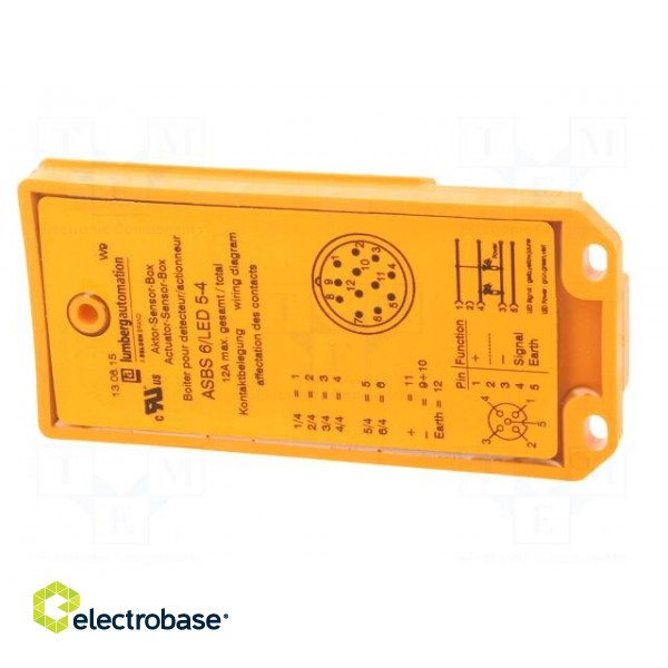 Distribution box | M12 | PIN: 5 | socket | 4A | with LED indicators paveikslėlis 7