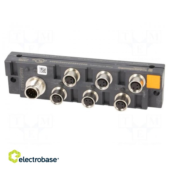 Distribution box | M8 | PIN: 3 | socket | 1.5A | with LED indicators фото 3