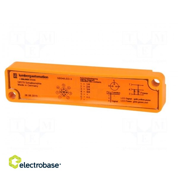 Distribution box | M8 | PIN: 3 | socket | 2A | with LED indicators | IP67 paveikslėlis 7