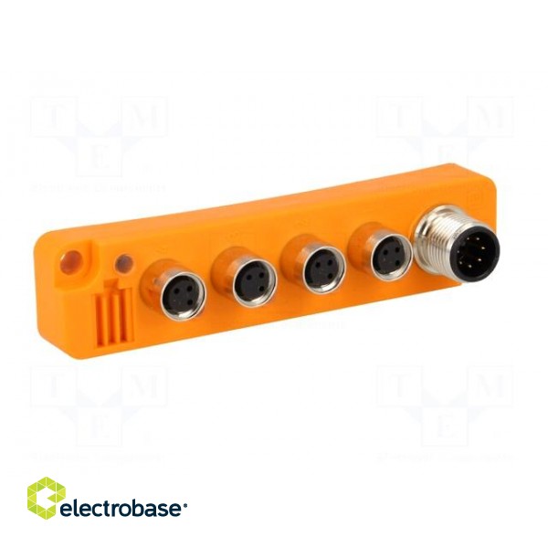 Distribution box | M8 | PIN: 3 | socket | 2A | with LED indicators | IP67 paveikslėlis 2