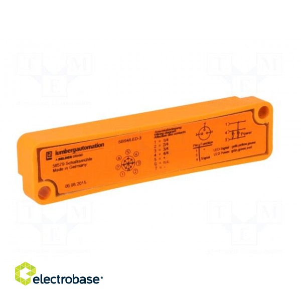 Distribution box | M8 | PIN: 3 | socket | 2A | with LED indicators | IP67 paveikslėlis 6
