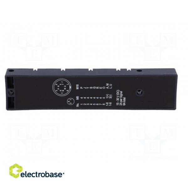Distribution box | M8 | PIN: 3 | socket | 6A | -20÷80°C | IP67 | IN: 8 | OUT: 1 image 7