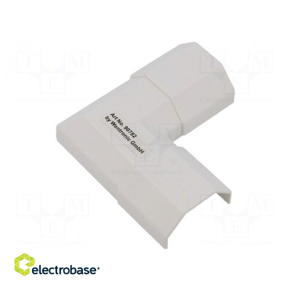 Angle connector | white | W: 33mm | H: 18mm