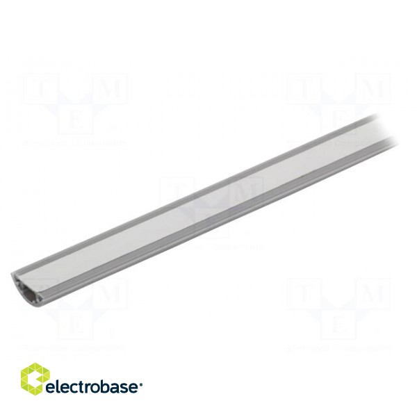 Closed cable trunkings | Colour: grey | L: 1m | Mat: PVC | H: 6mm | W: 20mm image 2