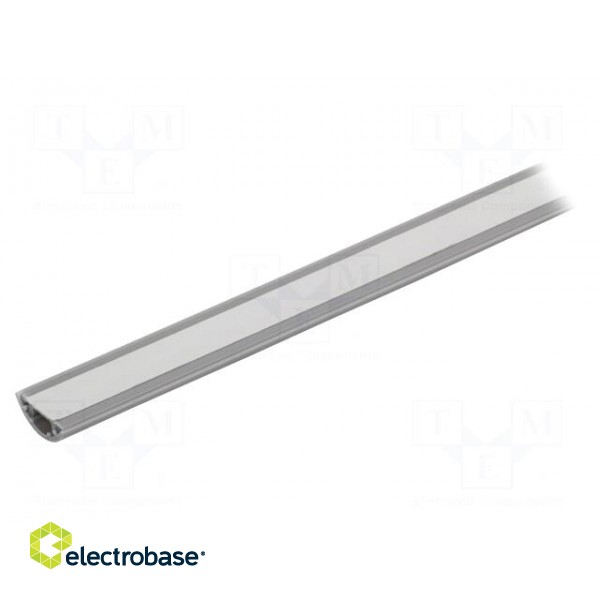 Closed cable trunkings | Colour: grey | L: 1m | Mat: PVC | H: 6mm | W: 20mm paveikslėlis 2