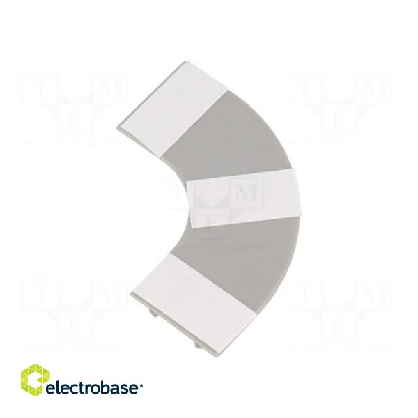 L-connector-base | Colour: grey | Mat: ABS | UL94HB paveikslėlis 1