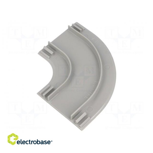 L-connector-base | Colour: grey | Mat: ABS | UL94HB paveikslėlis 2