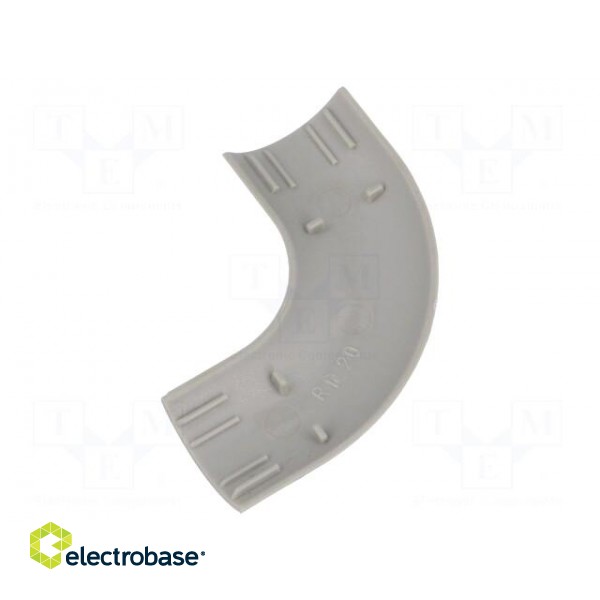 L-connector-cover | Colour: grey | Mat: ABS | UL94HB image 2