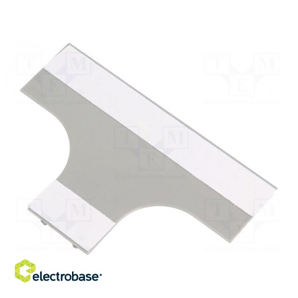 T-connector-base | Colour: grey | Mat: ABS | UL94HB фото 1