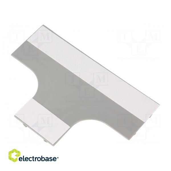 T-connector-base | grey | ABS | UL94HB | RD-40 image 1