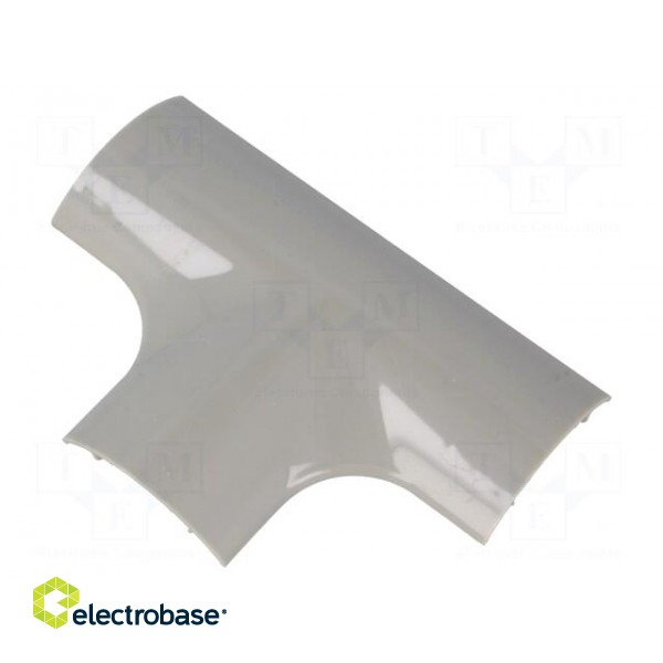 T-connector-cover | Colour: grey | Mat: ABS | UL94HB фото 1