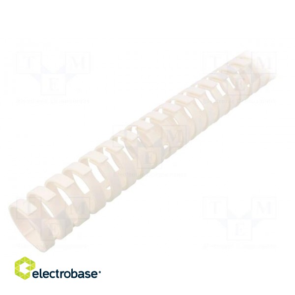 Wiring duct | white | polypropylene | UL94V-0 | L: 0.5m | flexible