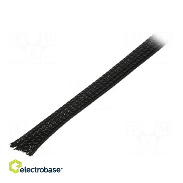 Polyester braid | ØBraid : 14÷30nom.20mm | polyester | black | L: 50m