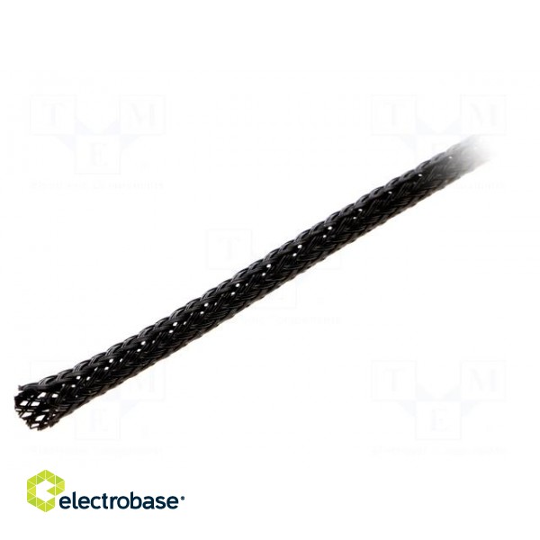 Polyester braid | ØBraid : 10÷20mm | polyester | black | -50÷150°C