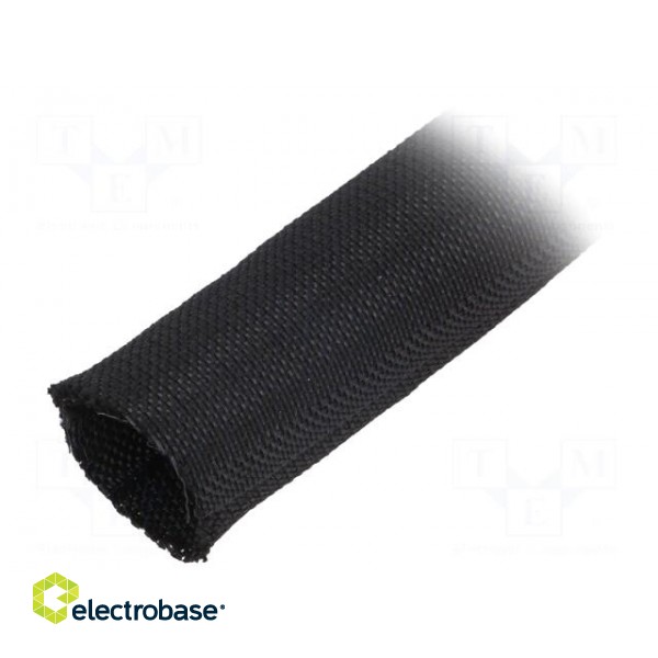 Polyester braid | ØBraid : 16÷19mm | PET,polyester | black | incised