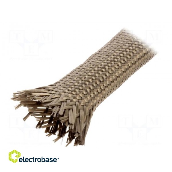 Insulating tube | Mat: basalt fibre | khaki | -260÷560°C | Øint: 10mm