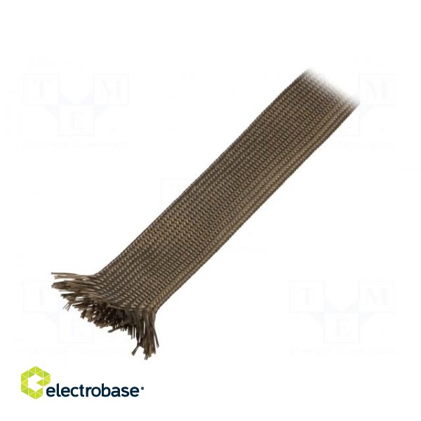 Insulating tube | Mat: basalt fibre | khaki | -260÷560°C | Øint: 16mm
