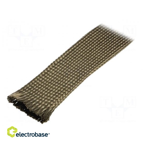 Insulating tube | basalt fiber | khaki | -260÷560°C | Øint: 40mm | L: 5m