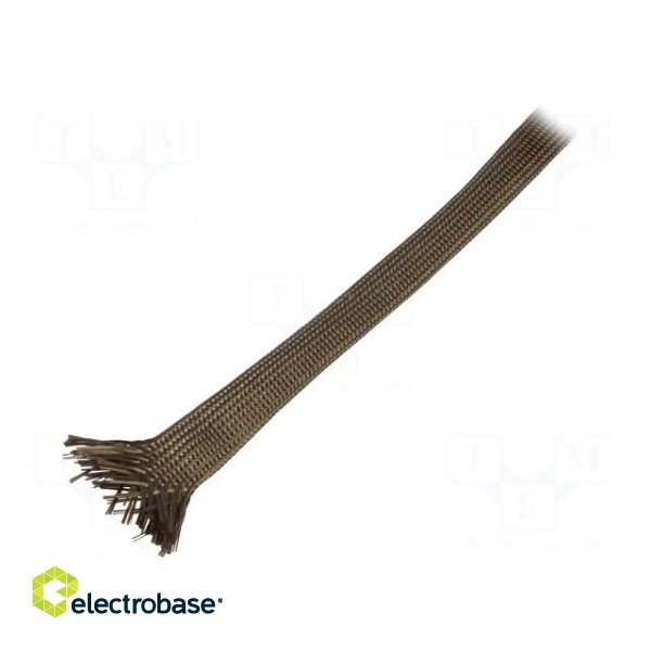 Insulating tube | Mat: basalt fibre | khaki | -260÷560°C | Øint: 8mm