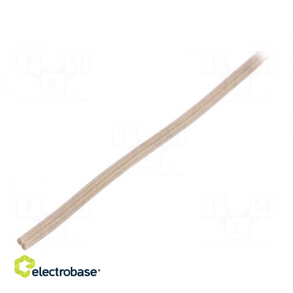 Insulating tube | beige | -30÷155°C | Øint: 1.5mm | L: 10m | 5kV/mm фото 1