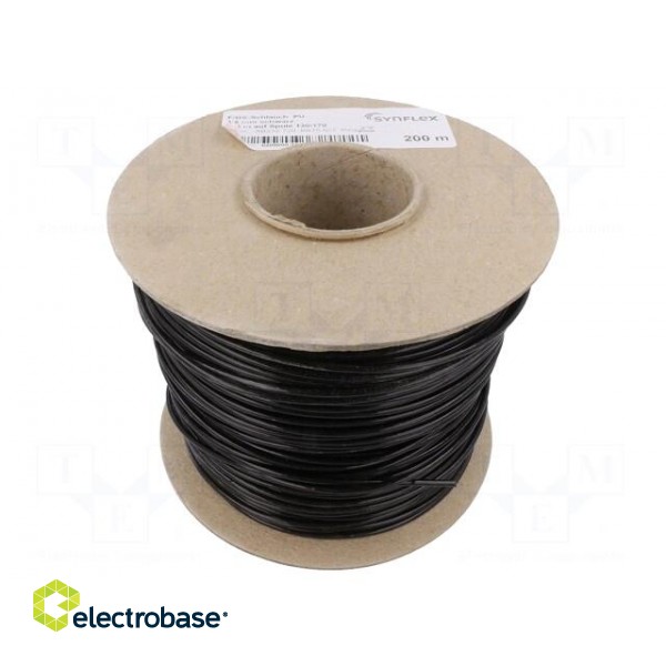 Insulating tube | fiberglass | black | -20÷155°C | Øint: 1.5mm image 2