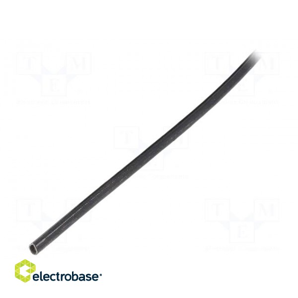 Insulating tube | fiberglass | black | -20÷155°C | Øint: 2.5mm image 1
