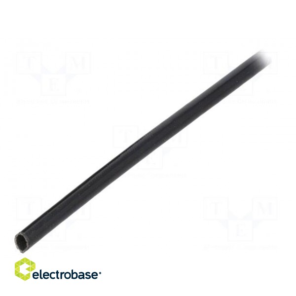 Insulating tube | fiberglass | black | -20÷155°C | Øint: 3mm paveikslėlis 1