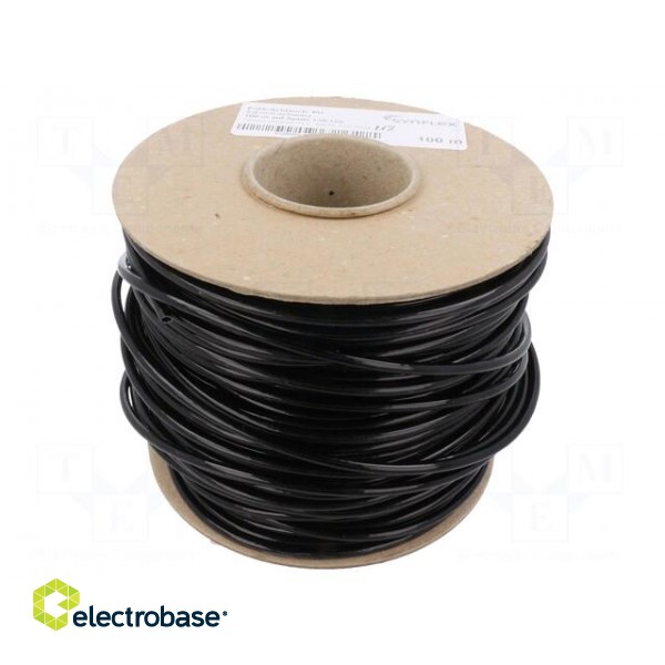 Insulating tube | fiberglass | black | -20÷155°C | Øint: 3mm image 2