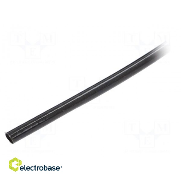 Insulating tube | fiberglass | black | -20÷155°C | Øint: 9mm