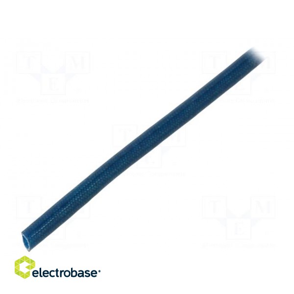 Insulating tube | fiberglass | blue | -20÷155°C | Øint: 2.5mm