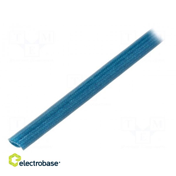 Insulating tube | fiberglass | blue | -20÷155°C | Øint: 4mm