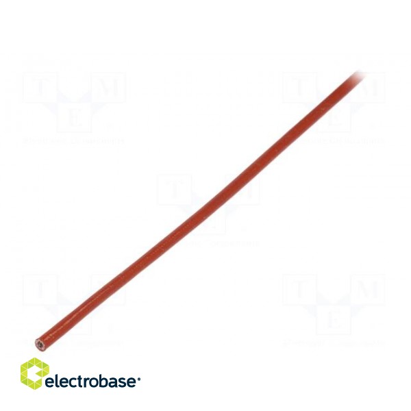 Insulating tube | fiberglass | brick red | -60÷250°C | Øint: 1.5mm
