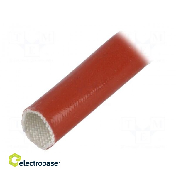 Insulating tube | Mat: glass fibre coated  with silicone rubber