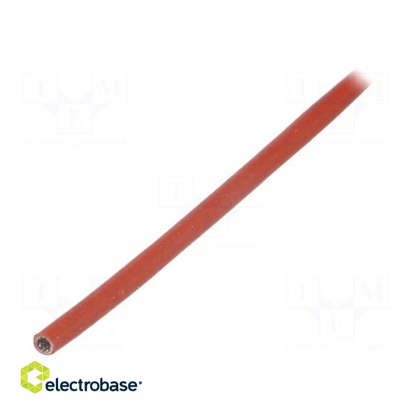 Insulating tube | fiberglass | brick red | -60÷250°C | Øint: 3.5mm