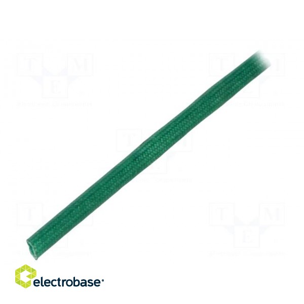 Insulating tube | fiberglass | green | -20÷155°C | Øint: 2.5mm