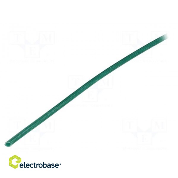 Insulating tube | fiberglass | green | -20÷155°C | Øint: 2mm image 1