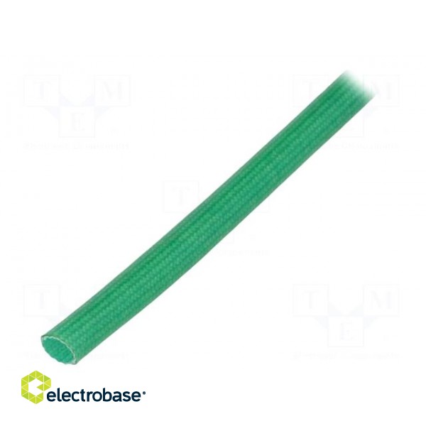Insulating tube | fiberglass | green | -20÷155°C | Øint: 4mm