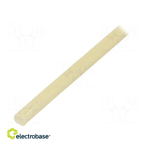 Insulating tube | fiberglass | natural | -20÷155°C | Øint: 4mm