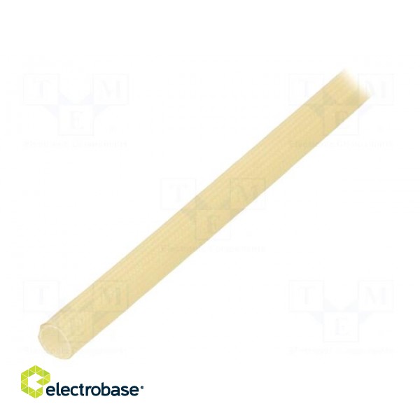 Insulating tube | fiberglass | natural | -20÷155°C | Øint: 5mm
