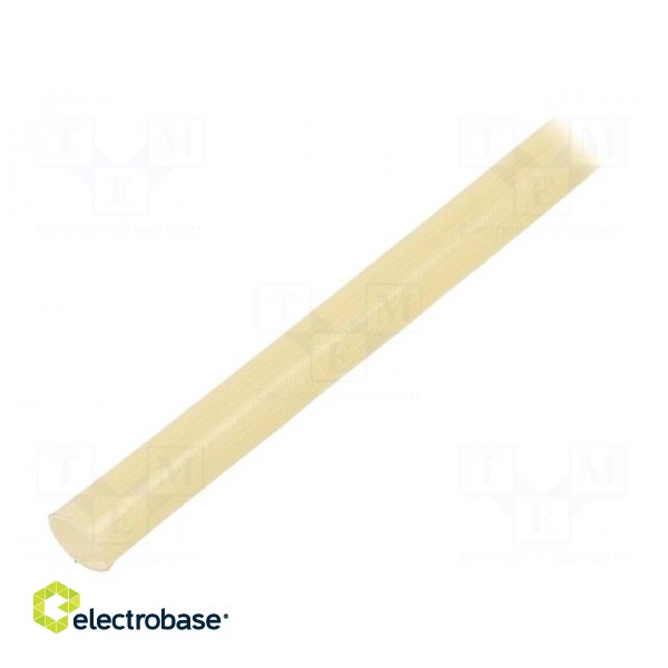 Insulating tube | fiberglass | natural | -20÷155°C | Øint: 7mm